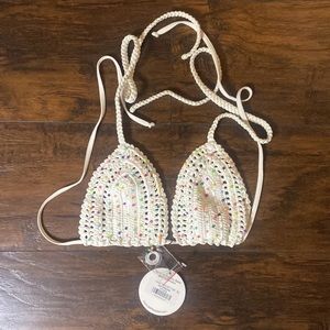 JMP The Label Cabo Crochet Triangle Top